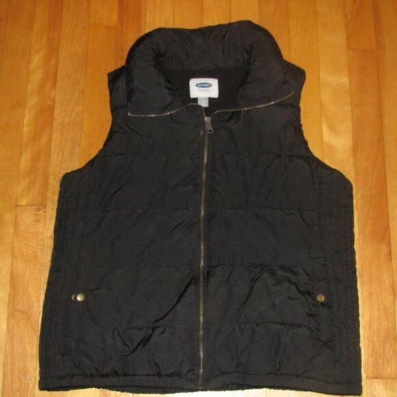 Old Navy Black Puffer Vest Size L - Picture 1 of 2